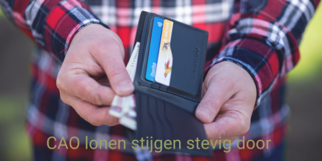 CAO lonen stijgen stevig door